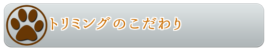 トリミングのこだわり